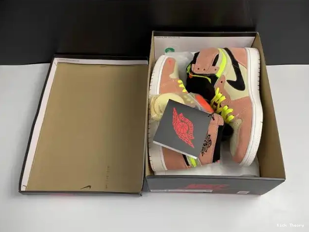 Kicktheory 1 High Switch Jordan Air CW6576-800 Peach 0508